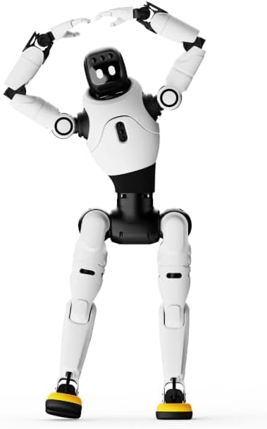 AGIBOT X2 Smart AI Robot Assistant, Intelligent Home Companion with Voice Interaction, Motion Control, HD Camera, Smart Navigation, Rechargeable Educational Robot for Home & Office