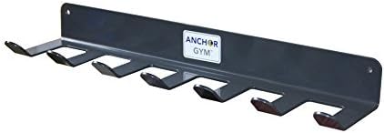 Anchor Gym Resistance Band Storage Rack - Gym Rack Organizer for Ropes, Straps & Small Dumbbells - (L-17 Inches) - (Screws Included)