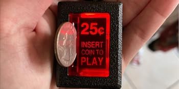 New Wave Toys RepliCade Insert Coin Keychain, Retro Accurate Replica Arcade Light Up LED Button