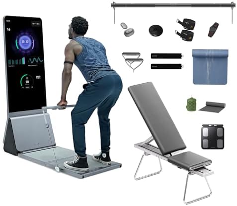 AEKE K1 Smart Home Gym System+Yoga Mat+Extender Belt+Workout Towel