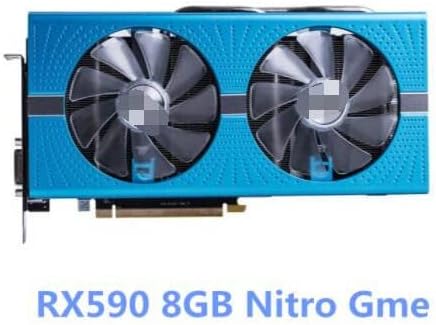 Graphics cardFit for Sapphire RX 590 580 8GB Graphics Cards GPU Fit for Radeon RX580 RX590 GME 8GB Nitro AMD Video Card Desktop PC Screen Computer Game Map (Size:style1) (style2)