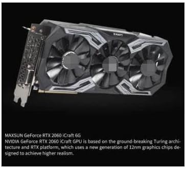 Graphics cardFit for RTX 2060 iCraft 6GB GDDR6 12nm Games Graphics Cards 192bit DP+DVI Ready RGB 8Pin 3 Fans Video Card Computer Computer Graphic Card
