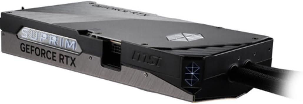 msi GeForce RTX 5090 SUPRIM Liquid SOC Hybrid Liquid Cooled GPU, 32GB GDDR7, 28 Gbps, 512-bit, 3352 AI Tops, DLSS 4, 360mm Radiator, DP 2.1b x3, HDMI 2.1b, with GPU Holder