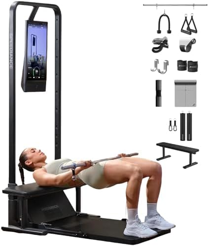 Speediance Gym Monster 2 Works & Smart PowerGrip Handles & Weight Lifting Belt & Gym Accessories Organizer & Skiing Handles 2 Bundle
