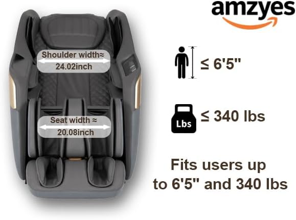 4D Massage Chair Full Body, 20 Modes Zero Gravity Massage Chair with 53.15 Inches SL Track, Foot Massage, Neck and Shoulder Massage, Shiatsu, Bluetooth Speaker, Home, Navy Blue