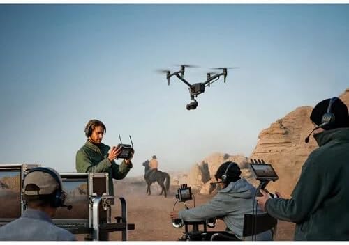 DJI Inspire 3 Professional Cinema Drone Combo with Zenmuse X9-8K Air Gimbal Camera, RC Plus Controller, 6x TB51 Intelligent Batteries, 1TB PROSSD, and Trolley Case