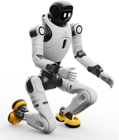 AGIBOT X2 Smart AI Robot Assistant, Intelligent Home Companion with Voice Interaction, Motion Control, HD Camera, Smart Navigation, Rechargeable Educational Robot for Home & Office