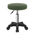 FURWOO Round Rolling Stool Height Adjustable Stool with Wheels for Spa Salon Massage Black