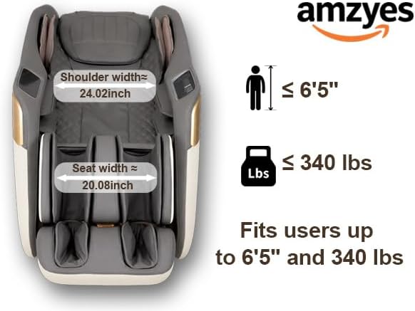 4D Massage Chair Full Body, 20 Modes Zero Gravity Massage Chair with 53.15 Inches SL Track, Foot Massage, Neck and Shoulder Massage, Shiatsu, Bluetooth Speaker, Home, Navy Blue