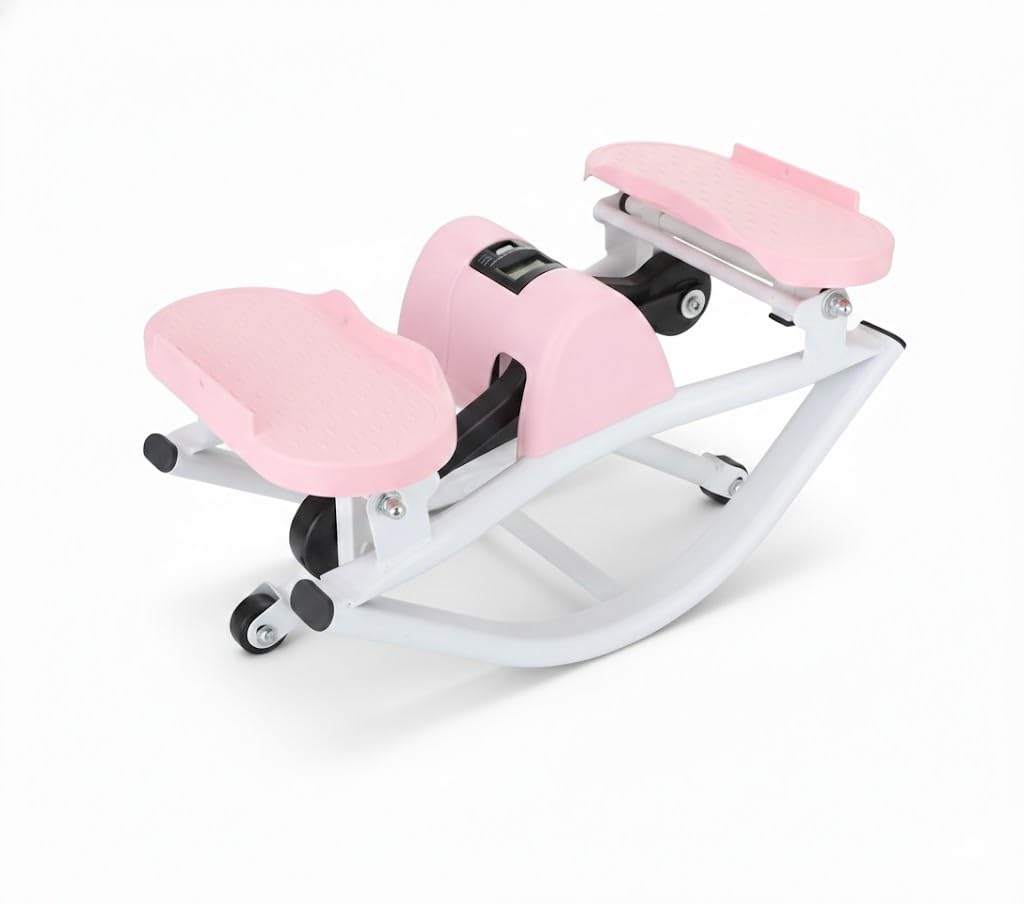Woodye Lateral Thigh Trainer & Ski Simulator - U-Shaped Side Stepper for Home Workout, Quiet Glide Sculpting Machine for Glutes & Inner Thighs, Resistance Bands & Mat Included