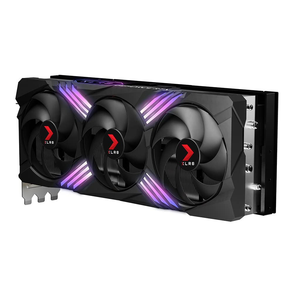 PNY GeForce RTX™ 4090 24GB XLR8 Gaming Verto™ Epic-X RGB™ Triple Fan Graphics Card DLSS 3 (ARGB, 384-bit PCIe 4.0, GDDR6X, Supports 4k, Anti-Sag Bracket, HDMI/DisplayPort)