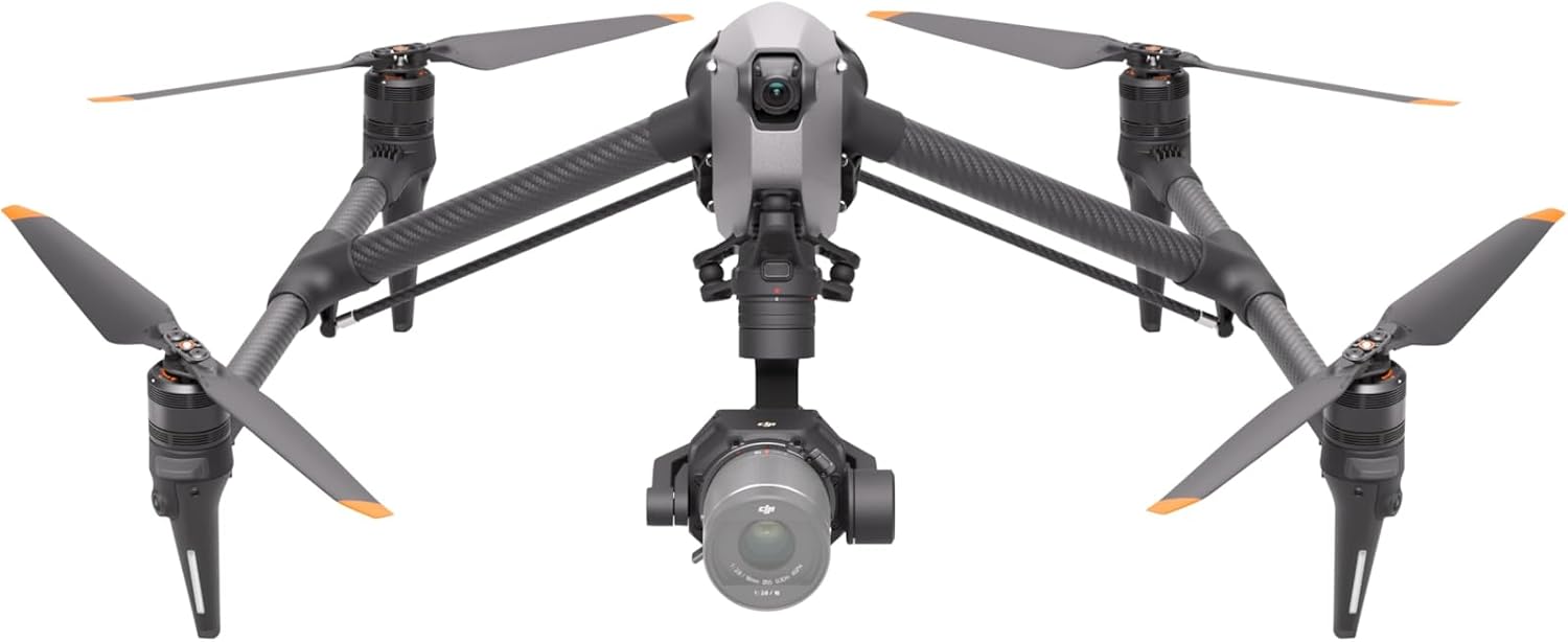 DJI Inspire 3 Professional Cinema Drone Combo with Zenmuse X9-8K Air Gimbal Camera, RC Plus Controller, 6x TB51 Intelligent Batteries, 1TB PROSSD, and Trolley Case