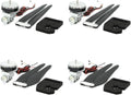 for Hobbywing X9 14S for FOC Integrated Motor Power System with 34inch 3411 Propeller for 40mm Agricultural Drones Easy to Replace(2 Set CW 2 Set CCW)