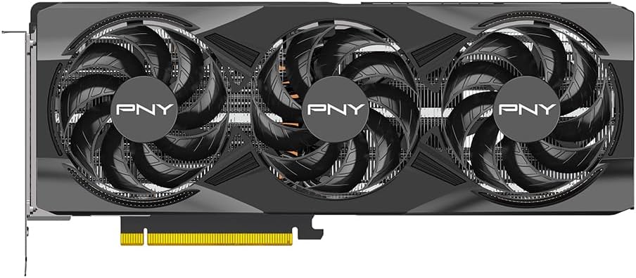 PNY NVIDIA GeForce RTX™ 5070 Ti OC Triple-Fan Graphics Card | 16GB GDDR7, 256-bit, Boost Speed: 2572 MHz, PCIe® 5.0, HDMI®/DP 2.1, 2.98-Slot, NVIDIA Blackwell Architecture, DLSS 4.5