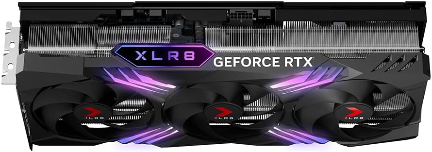 PNY GeForce RTX4070Ti 12GB Verto LED 3-Fan VCG4070T12TFXPB1 Graphics Board VD8376 (Black/White with RTX4090, XLR8)
