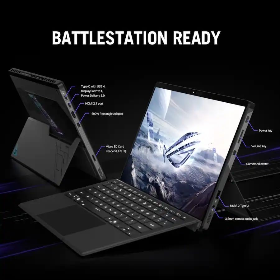 ASUS ROG Flow Z13 (2025) Gaming Laptop, 13.4" ROG Nebula 16:10 2.5K 180Hz/3ms, AMD Ryzen AI MAX+ 395, AMD Radeon 8060S Graphics, 64GB LPDDR5X 2TB SSD, Wi-Fi7 Bluetooth, Win11, w/USB 3.0 Hub, W/GaLiMu