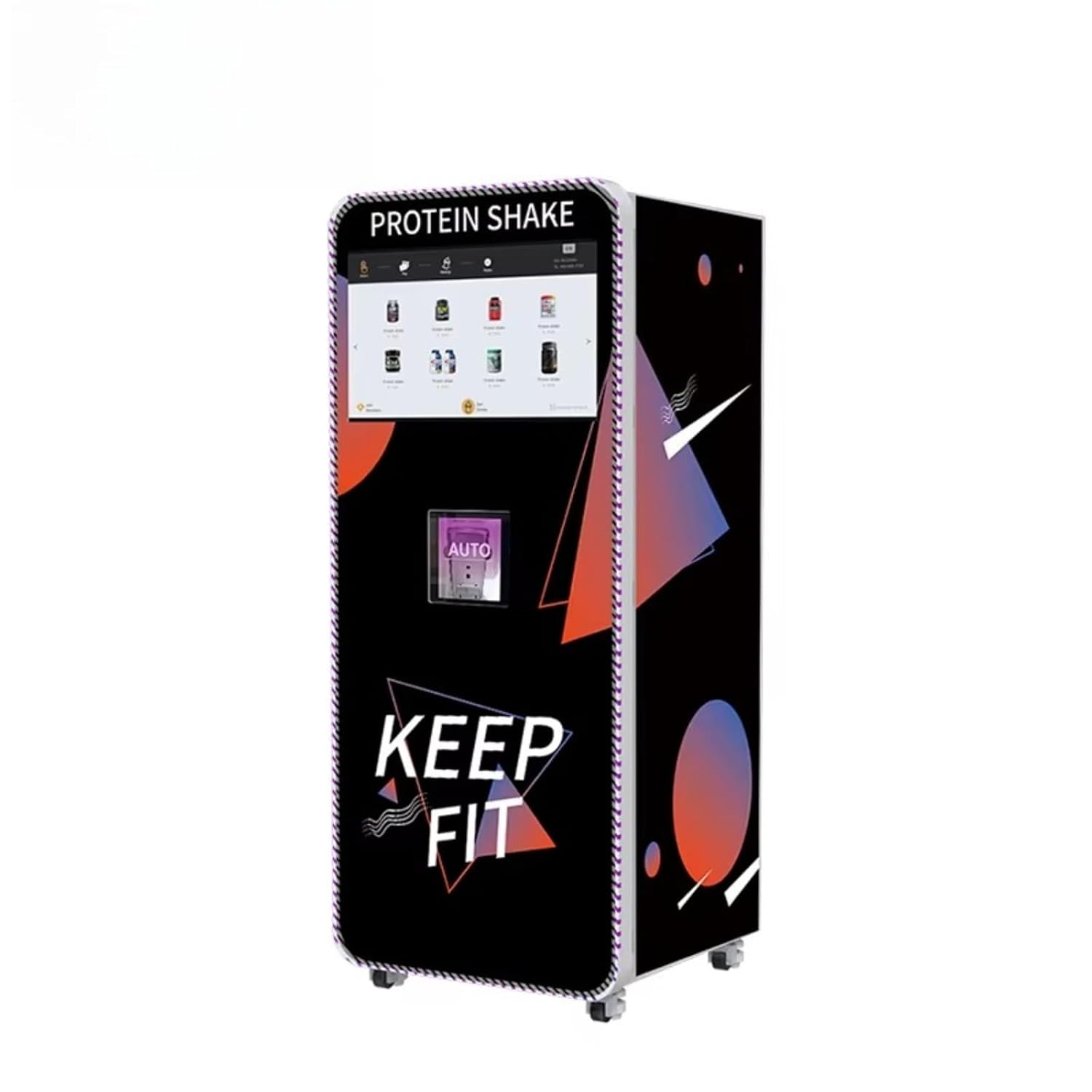 Professional Protein Shake Vending Machine, 6 Flavor Options, Freshly Made Protein Vending Machine with Mixer, Supports Multiple Payment, Smart Touchscreen & Remote Monitoring for Gyms
