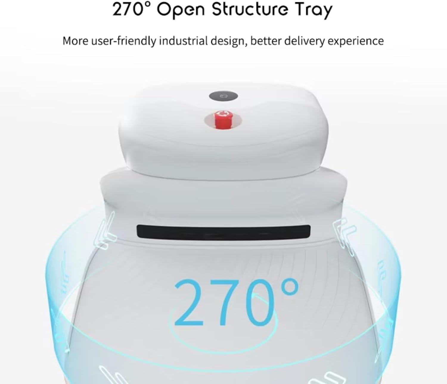 Food delivery Robots Integrate Multi-Sensor Obstacle Avoidance and Autonomous Recharging Technologies, and Offer Customized Cabins and Intelligent Broadcasting Systems.