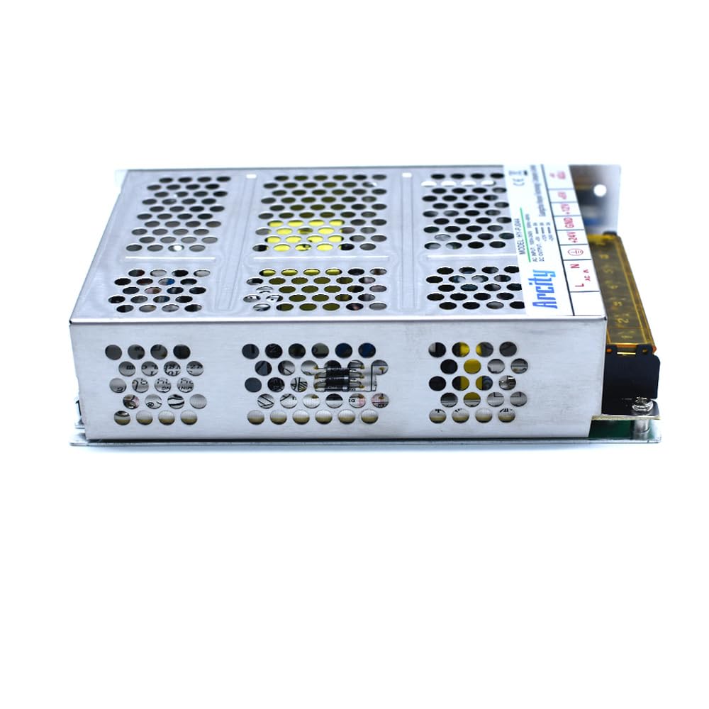 Arcity 5V 12V 24V Output Switching Power Supply Unit Adjustable for Video Multi Games Machine Console Cocktail CCTV Computer DIY Horizontal New(+5V/8A +12V/8A +24V/3A)