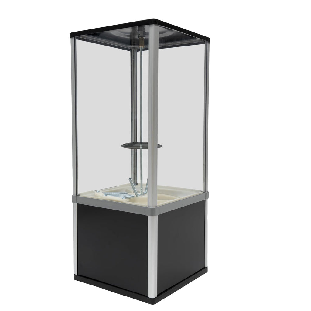 4X 25 Cents Coin Operated Vending Machine, 200pcs 1.77in Toy Capsule Vending Machine Commercial Twister Ball Dispenser 21in Height Rectangle Bubble Gum Machine for Retail Store, Supermarket
