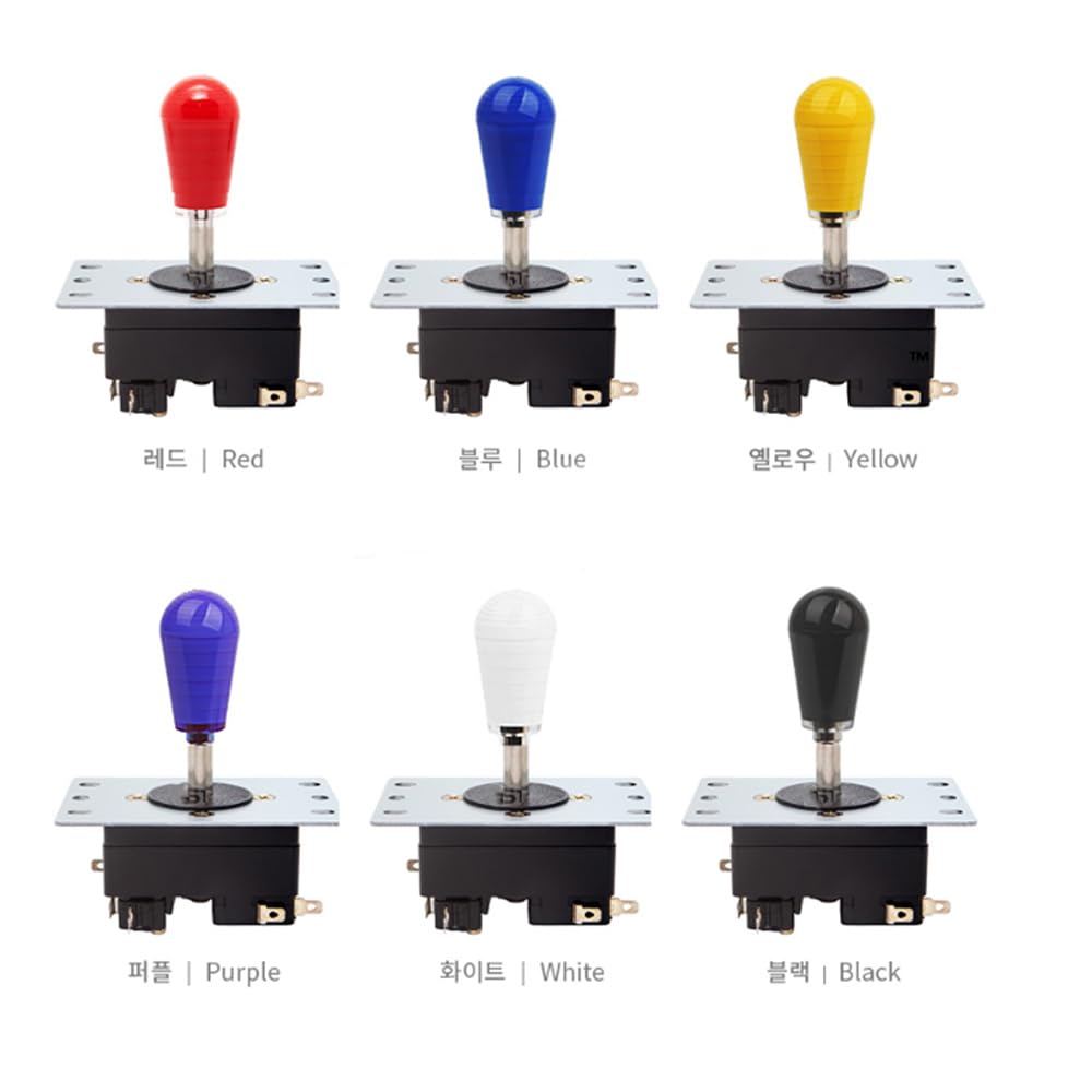 SAMDUCKSA CWJ 309FJ Helpme Korean Joystick Fighting Rocker With 8 Pin Micro Switch Compatible With Jamma PC Arcade Game PS3 XBOX (Purple)