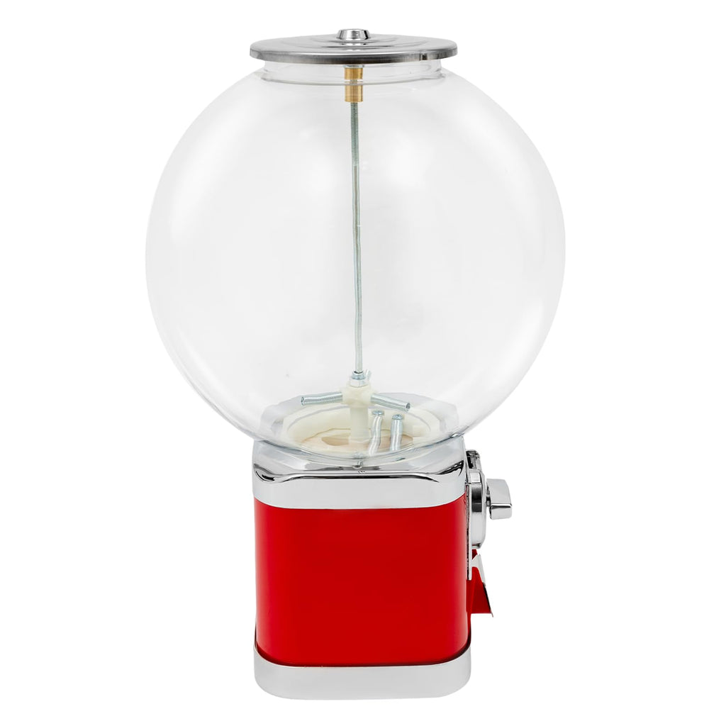 Vending Machine, Big Capsule Vending Candy Gumball Machine, Large Load Capacity Gumball Bank, Gumball Dispenser Commercial Vending Machines for Game Stores Retail Stores Home (Red)