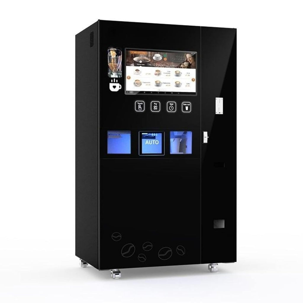 Multi-Drink Coffee Vending Machine Versatile Self-Service Hot Beverage Dispenser Commercial Fresh-Ground Coffee Station 24 H Unmanned Automatic Self-Service Machine