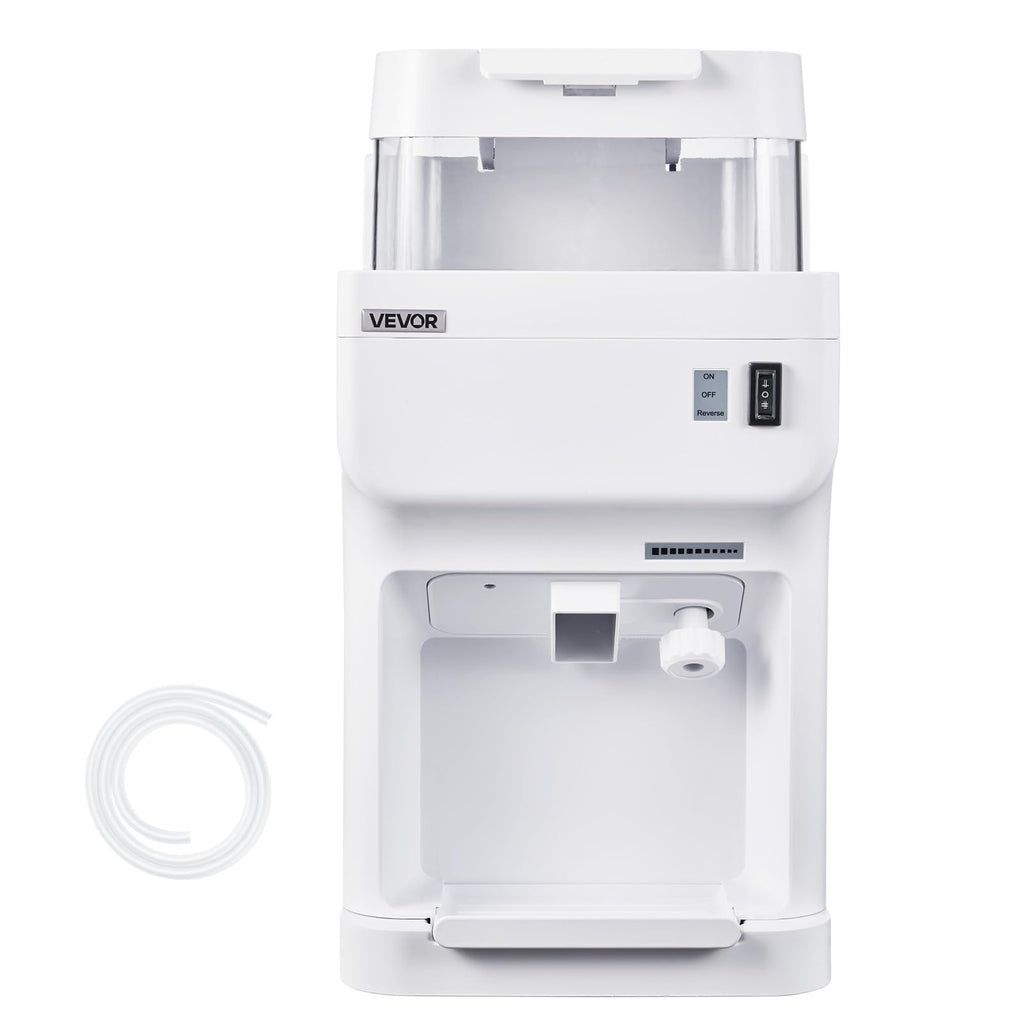 VEVOR Ice Shaver Machine Electric Snow Cone Machine, 265 LBS/H Shaved Ice Machine 250W Ice Crusher Triple Blades Tabletop Shaved Ice Maker with Adjustable Fineness for Home and Commercial Use