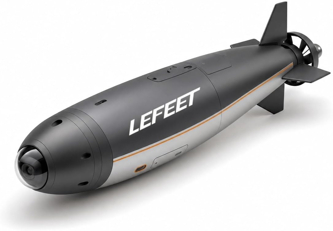 LEFEET Autonomous Underwater Vehicle for Seabed Inspections, High-Precision Marine Survey Drone with Sonar & Camera, Waterproof
