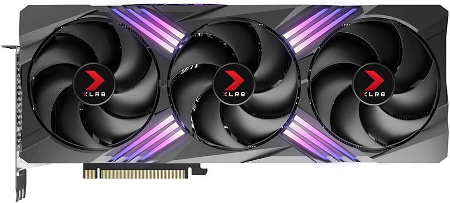 PNY GeForce RTX4070Ti 12GB Verto LED 3-Fan VCG4070T12TFXPB1 Graphics Board VD8376 (Black/White with RTX4090, XLR8)