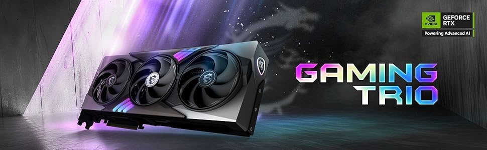 MSI GeForce RTX 5090 Gaming Trio OC Graphics Card w/Gaming Headset, 32GB GDDR7, 21760 CUDA, 680 Tensor Cores, DLSS 3.5, 8K & 4K/240Hz Gaming, 3D Rendering, AI Acceleration, HDMI x1, DP x3