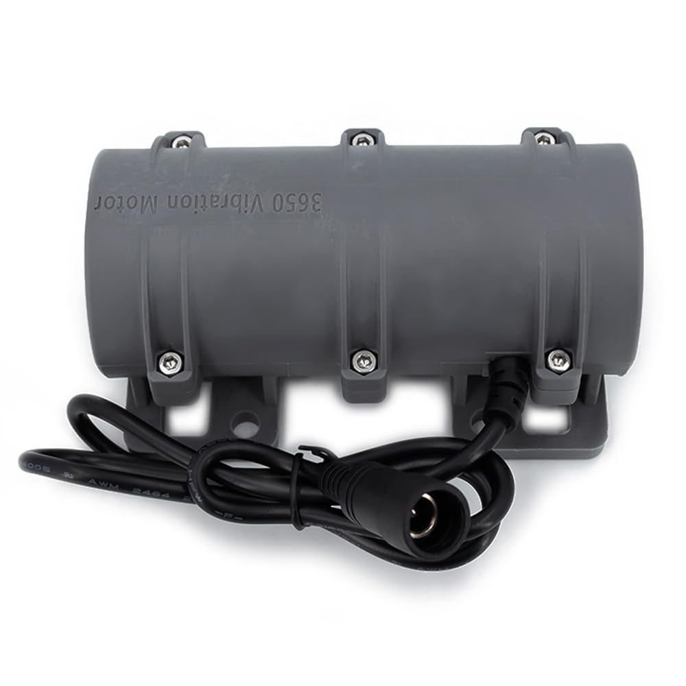 12V DC Motor 3800rpm Strong Vibration Industry Mini Vibration Motor with Sturdy Plastic Shell Rotary Speed Vibrating Motor for Massage Bed Chair Medical Instruments (12V Motor+Power)