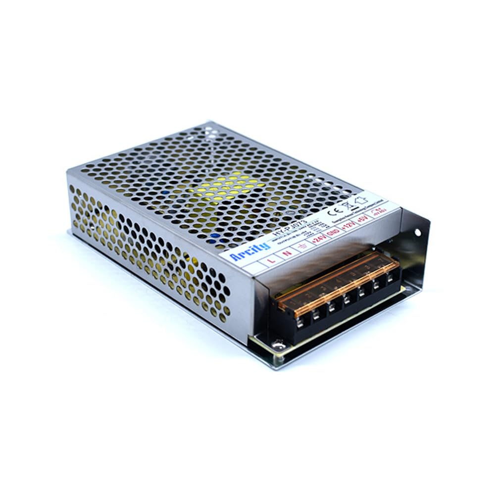 Arcity 5V 12V 24V Output Switching Power Supply Unit Adjustable for Video Multi Games Machine Console Cocktail CCTV Computer DIY Horizontal New(+5V/8A +12V/8A +24V/3A)