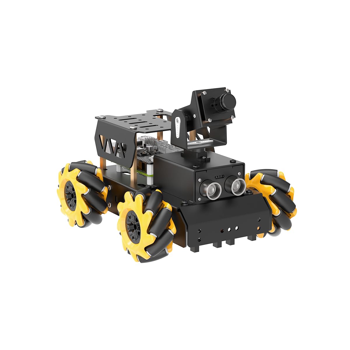 HIWONDER Robot Car with Raspberry Pi 5 AI Vision HD Camera, Python Programming Open Source DIY Robot Kit for Teens Adults, TurboPi Standard Kit & Without RaspberryPi