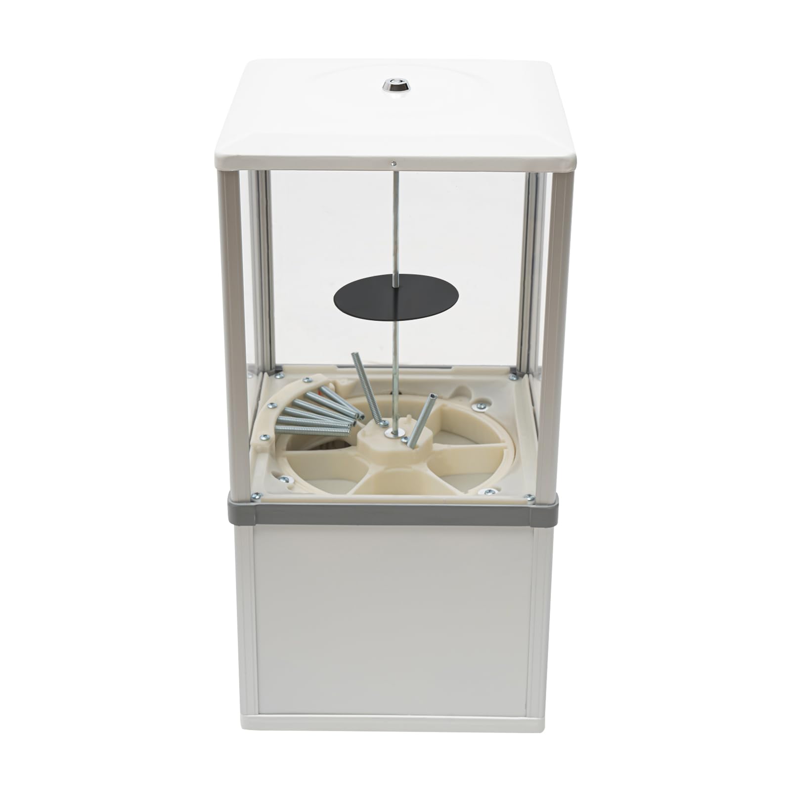 4X 25 Cents Coin Operated Vending Machine, 200pcs 1.77in Toy Capsule Vending Machine Commercial Twister Ball Dispenser 21in Height Rectangle Bubble Gum Machine for Retail Store, Supermarket