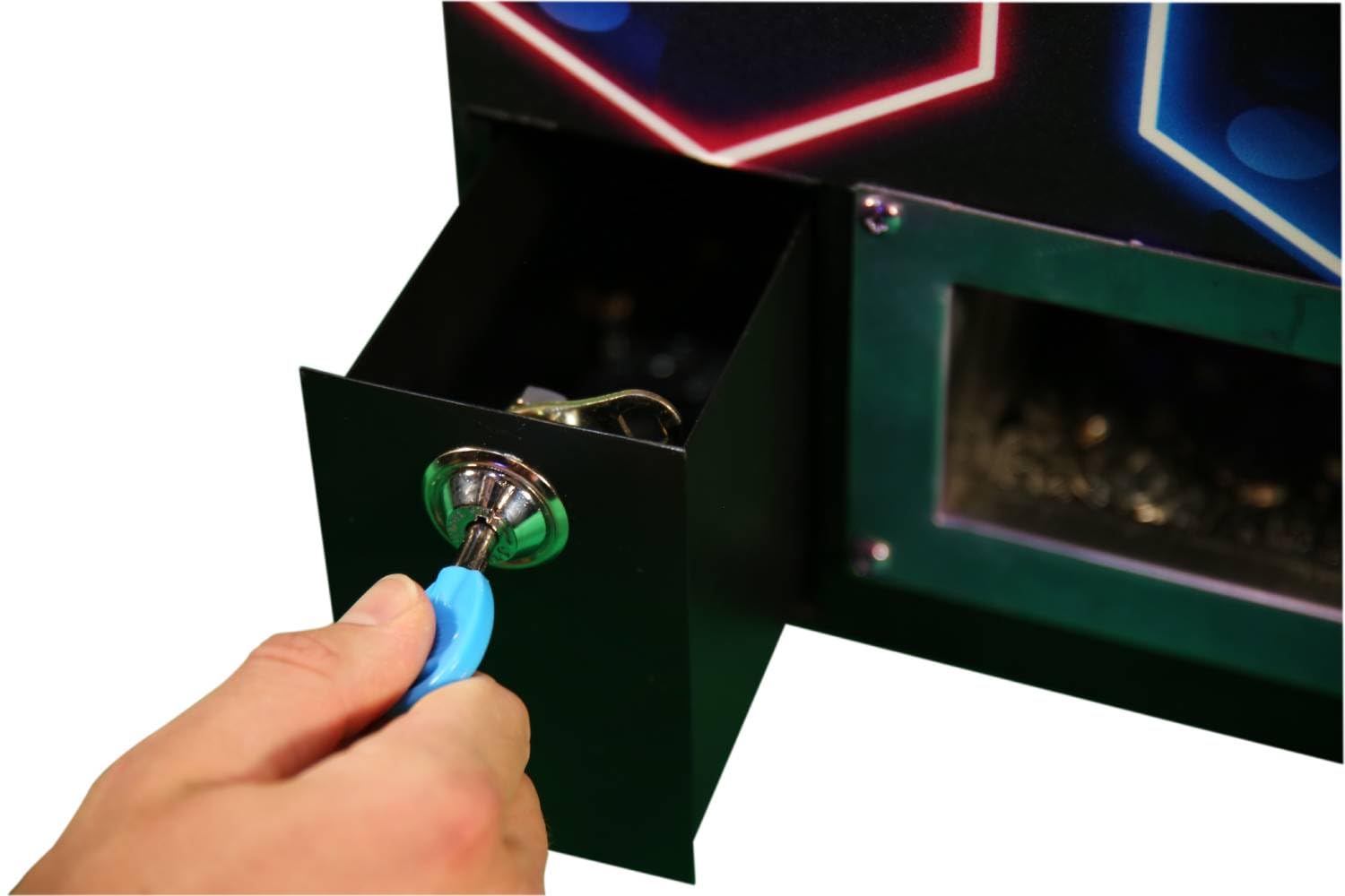 Arcadro© Coin Pusher 365 — Home Arcade Coin Pusher Machine for Adults | Tabletop Mini Arcade Game with 500 Coins & 25 Tokens | Fun Entertainment (500coins)