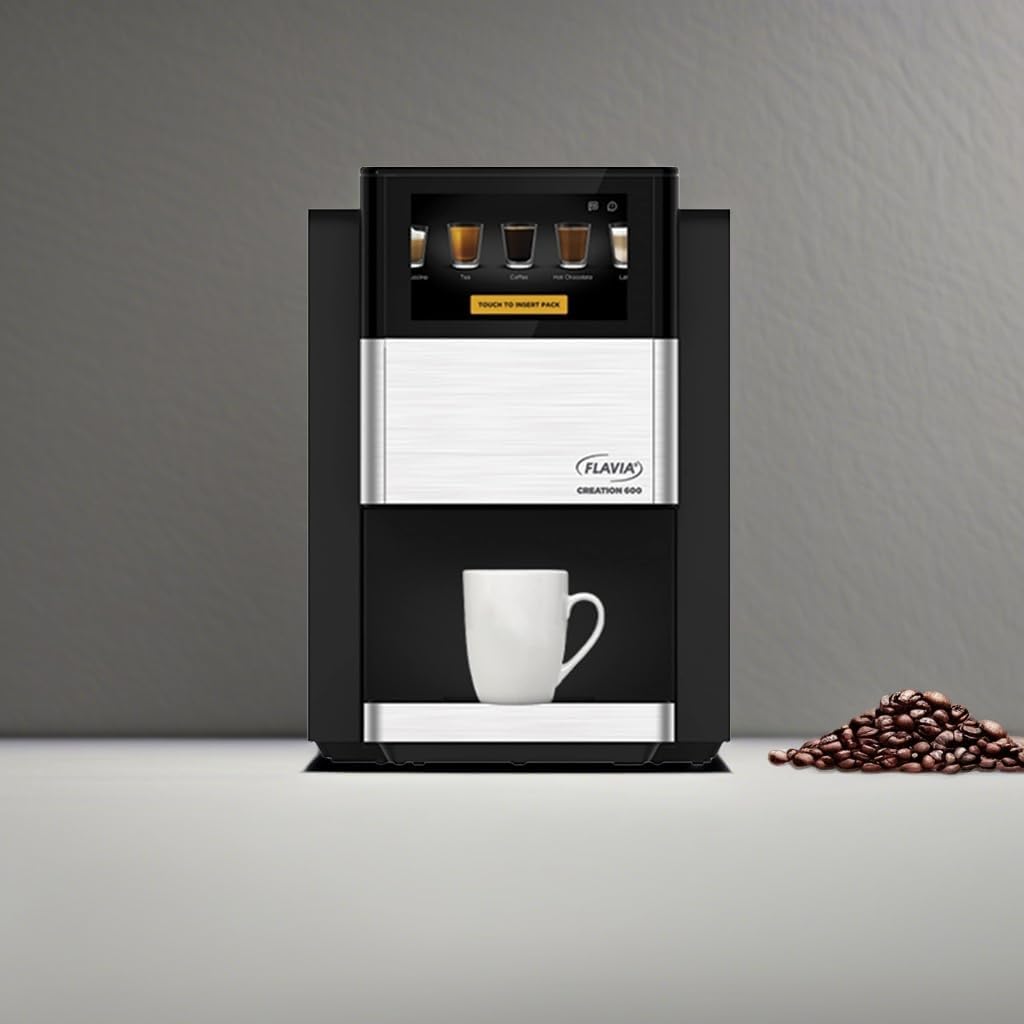 Flavia Creation 600 Brewer, Makes Coffee, Lattes, Tea, and other Hot or Cold Beverages with Single-Serve Freshpacks, Multiple Brew Sizes