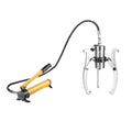 Hydraulic Gear Puller with Hand Pump, 5-50 Tons, 2 or 3 Jaws, for Separating Tools in Confined Spaces, Vertical and Horizontal Use