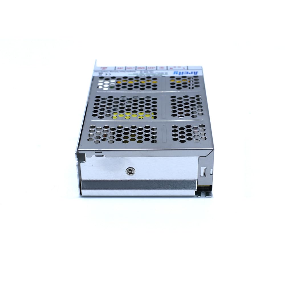 Arcity 5V 12V 24V Output Switching Power Supply Unit Adjustable for Video Multi Games Machine Console Cocktail CCTV Computer DIY Horizontal New(+5V/8A +12V/8A +24V/3A)
