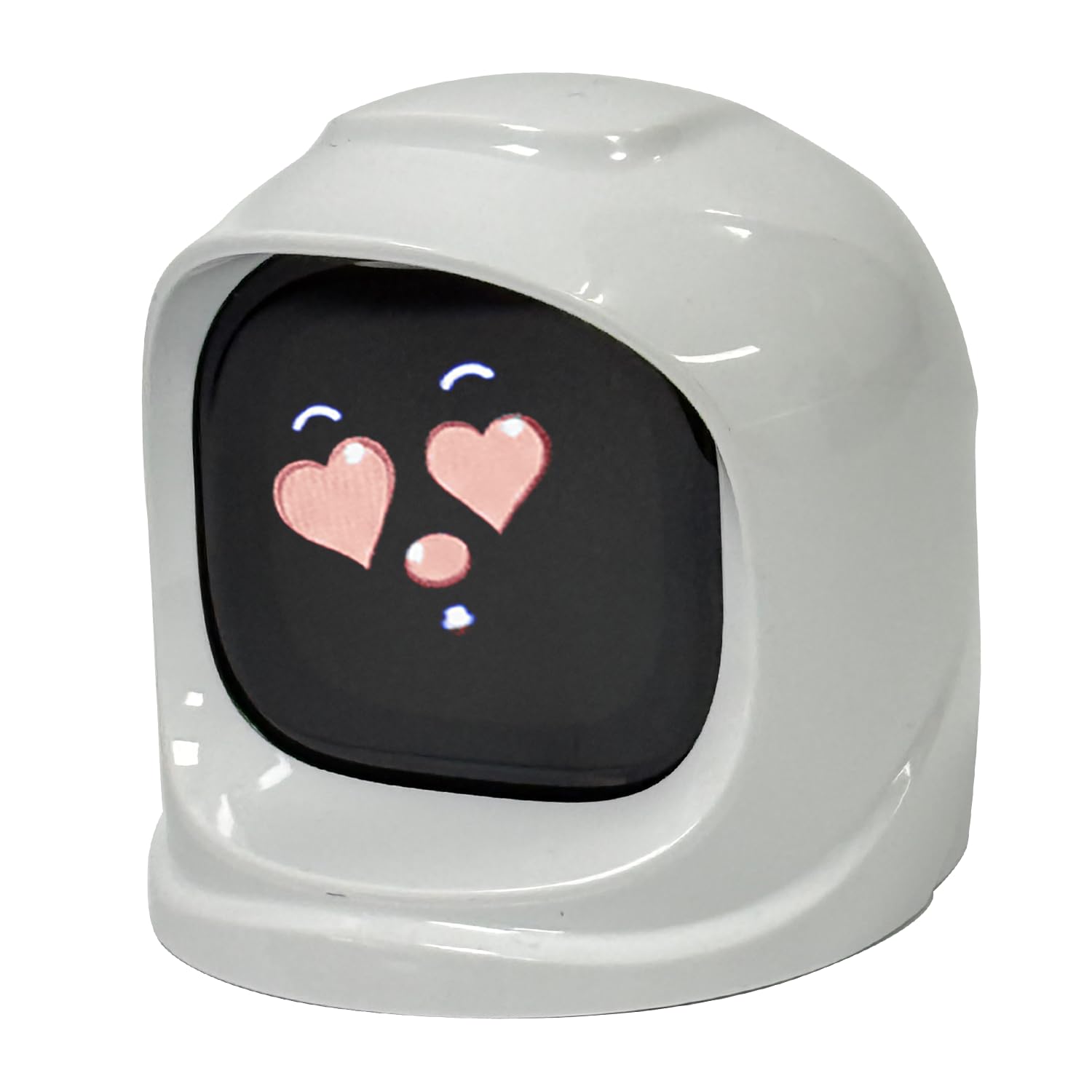 Smart Car Dashboard Robot Ornament, 200+ Dynamic Expressions with Sound Effects, Emotional Driving Companion, Automotive Interior Decoration & Car Gift (White, Vibrant Sets)
