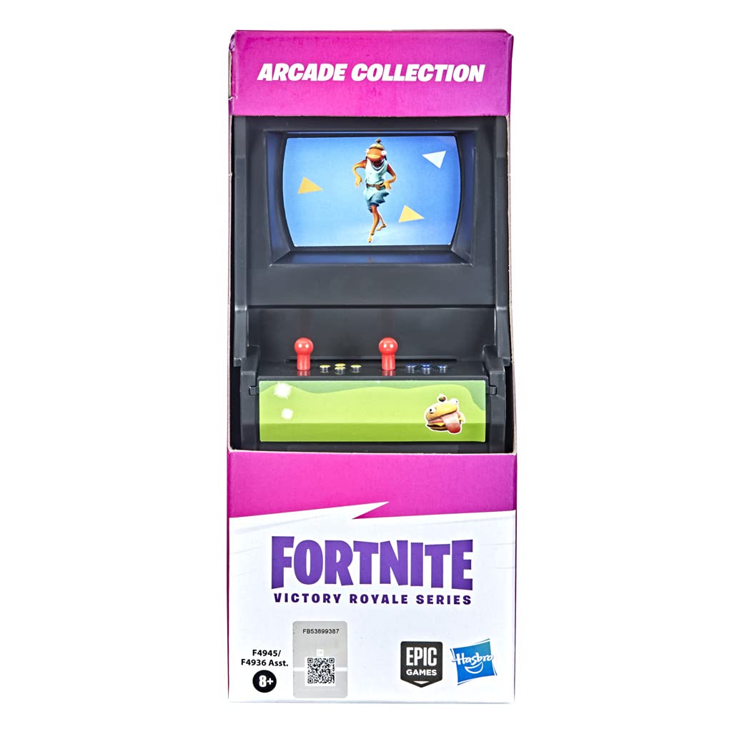 Fortnite Victory Royale Series Arcade Collection Orange Arcade Machine Collectible Toy with Accessories - Ages 8 and Up, 6-inch