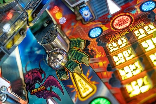 Stern Pinball Godzilla Arcade Pinball Machine with Insider Connected, Premium Edition