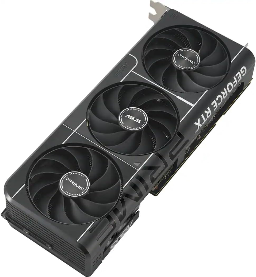 ASUS Prime RTX 5070 Ti OC 16GB GDDR7 GPU, PCIe 5.0, HDMI 2.1b, 3X DP 2.1b, High FPS 4K Gaming, Creator PC, AI Creation, Video Editing, 3D Rendering, Streaming, Local AI, with GPU Holder