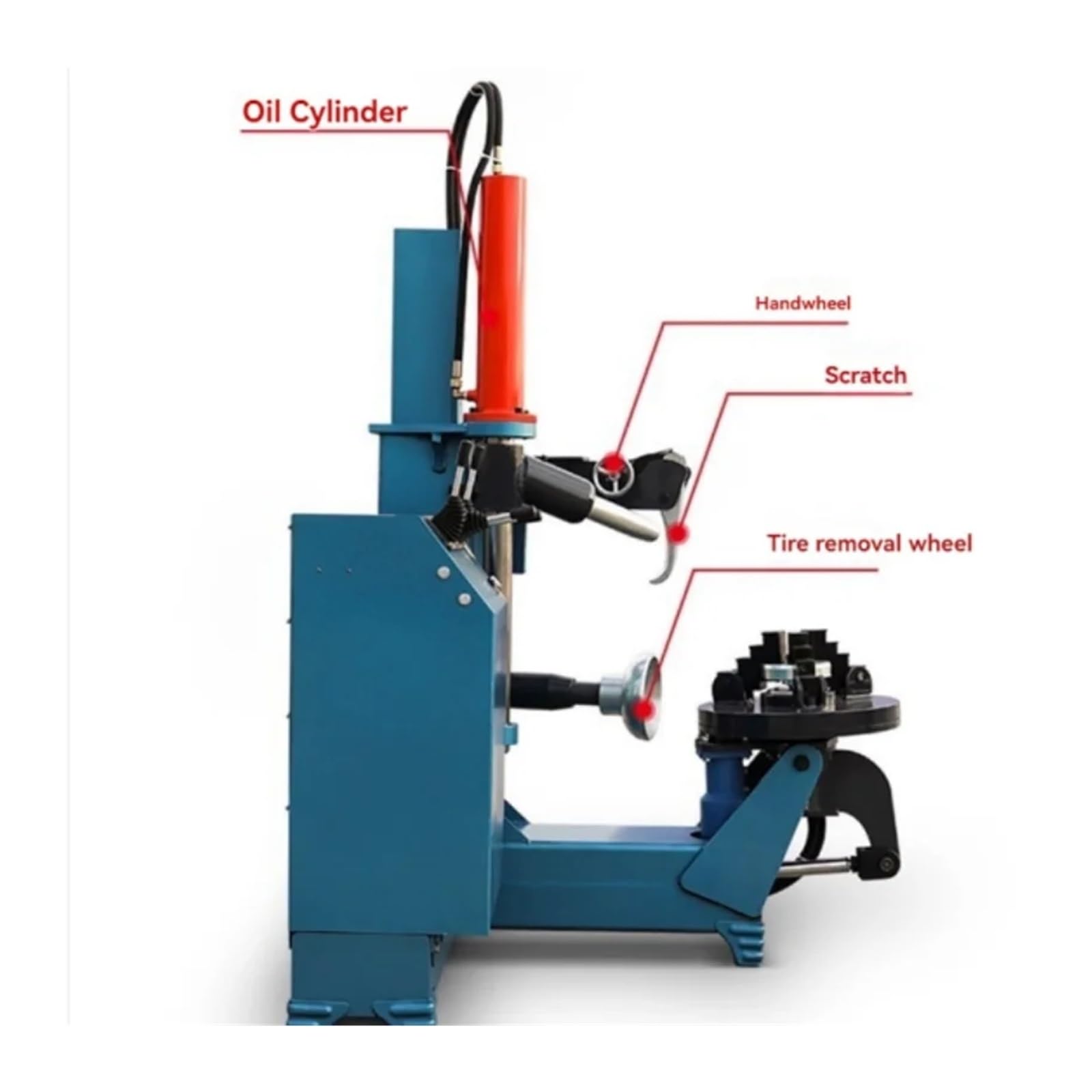 Big Car Tire Strip Machine Multi-Function Disassembly and Assembly Fully Automatic Claw Disk Repair Tool