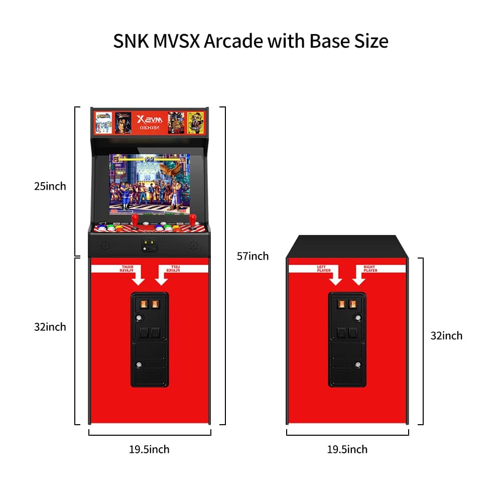 UNICO MVSX Arcade Combo with Base, Pre-Loaded 50 SNK Genuine Retro Games, Including The King of Fighters/Samurai/Metal Slug and More