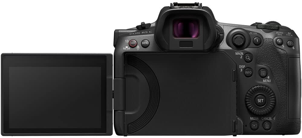 Canon EOS R5 C Mirrorless Cinema Camera with Tripod (5077C002) Bundle | For Photography & Video + Card Reader + Hand Strap + Charger + Photo Software + More