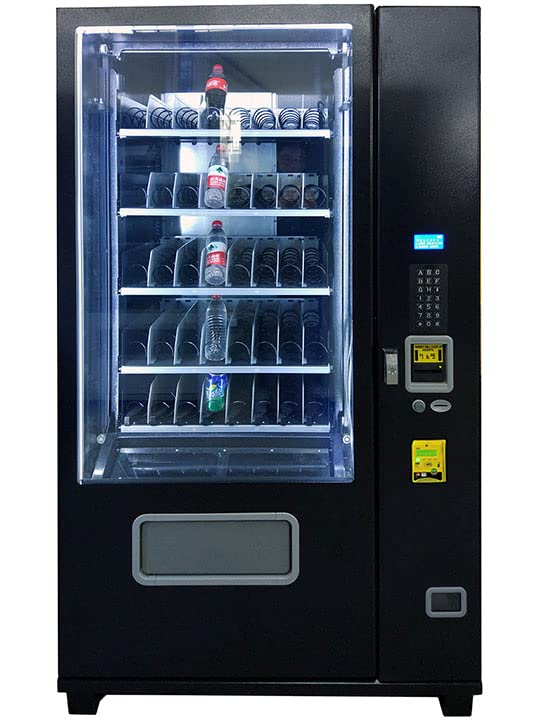 Refrigerated Beverage Vending Machine with Elevator Delivery Temp Control