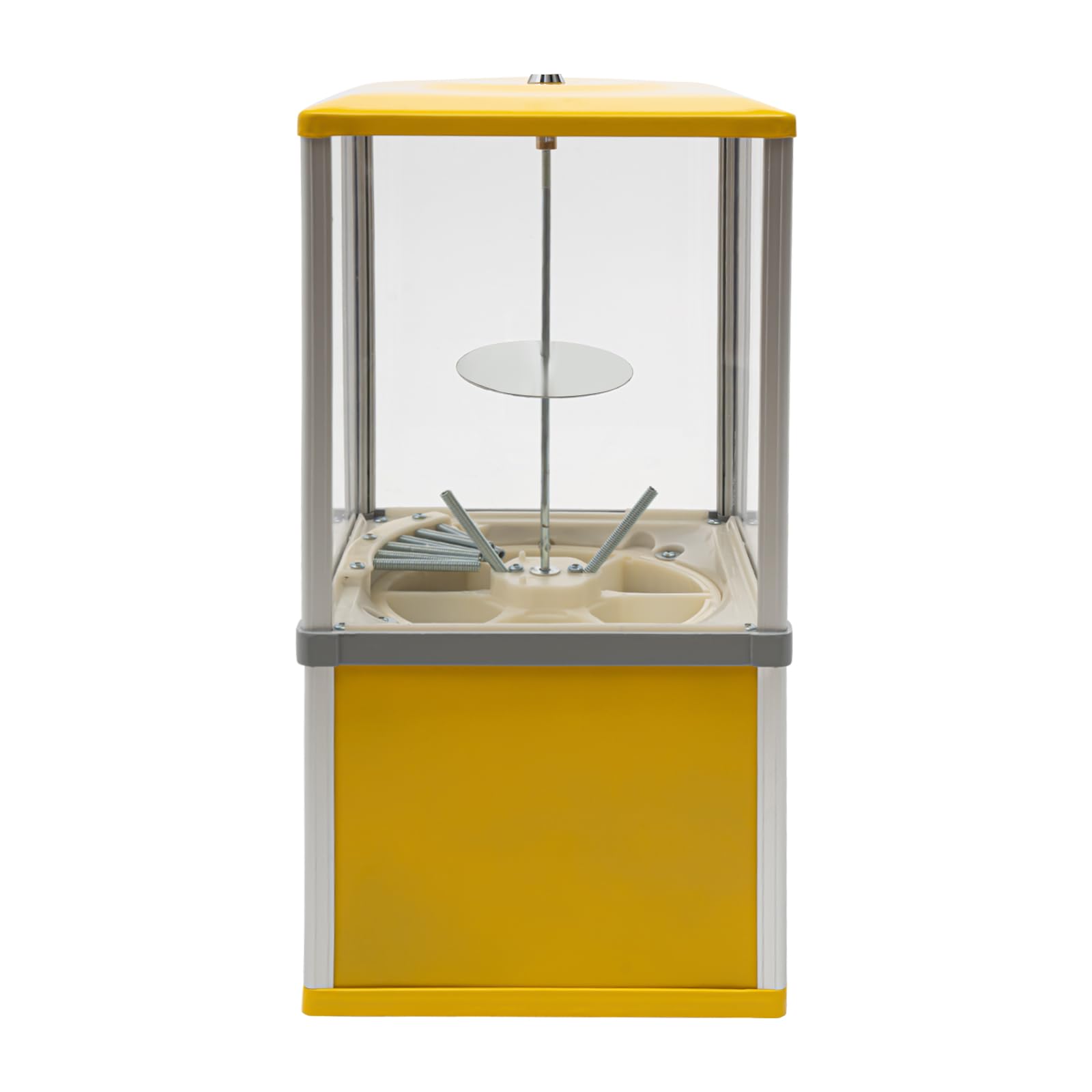 Vending Machine, 25-Cent Coin Operated Capsule Vending Machine Commercial Gumball Machine Big Candy Vending Machine Mini Dispenser Prize Machine for Game Stores, Retail Stores (Red)