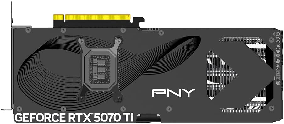PNY NVIDIA GeForce RTX™ 5070 Ti OC Triple-Fan Graphics Card | 16GB GDDR7, 256-bit, Boost Speed: 2572 MHz, PCIe® 5.0, HDMI®/DP 2.1, 2.98-Slot, NVIDIA Blackwell Architecture, DLSS 4.5