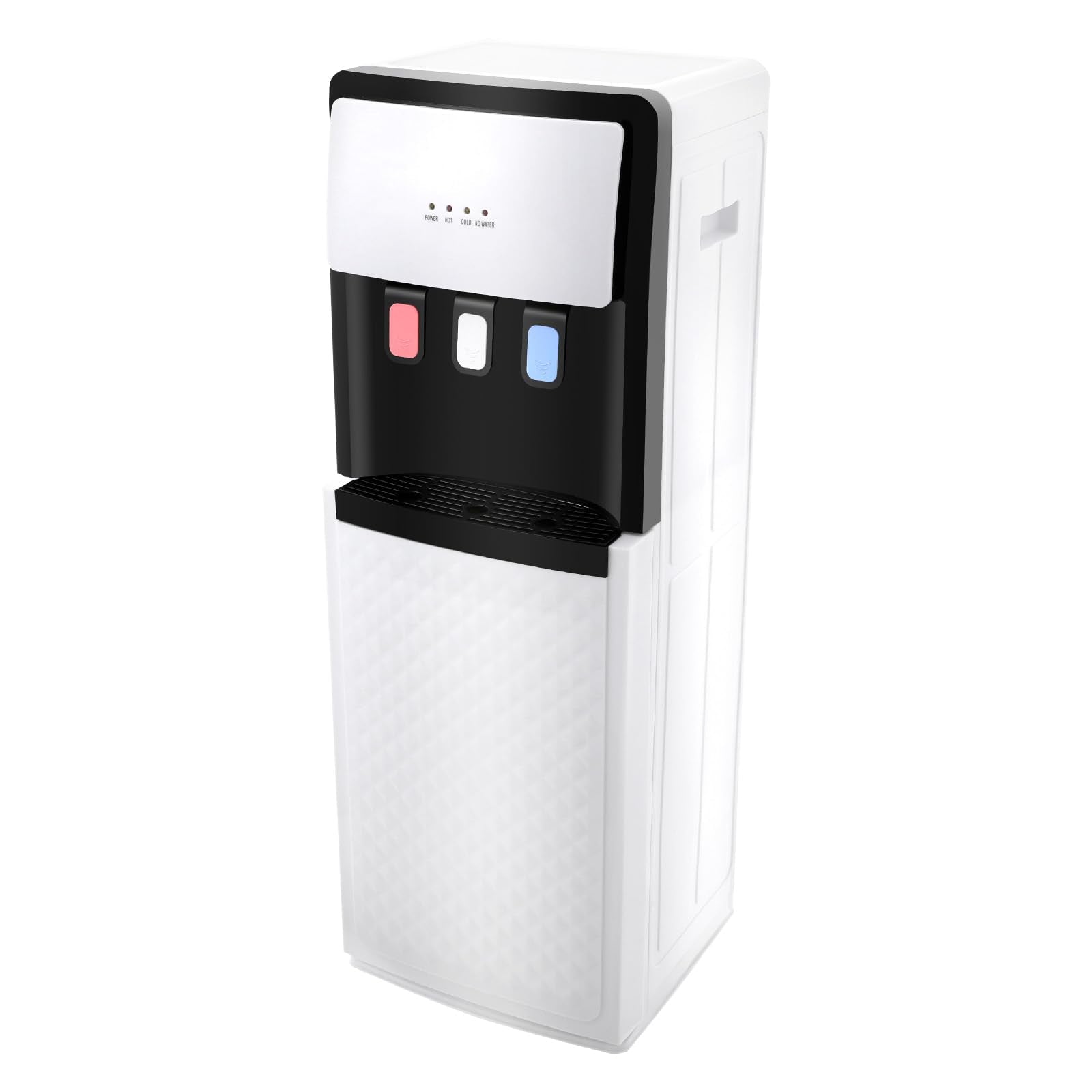 Bottom Loading Water Dispenser for 5 Gallon Bottles - Freestanding Water Cooler with 3 Temperature Hot, Cold & Room Spouts, Water Shortage Alert for Home Office & Gym